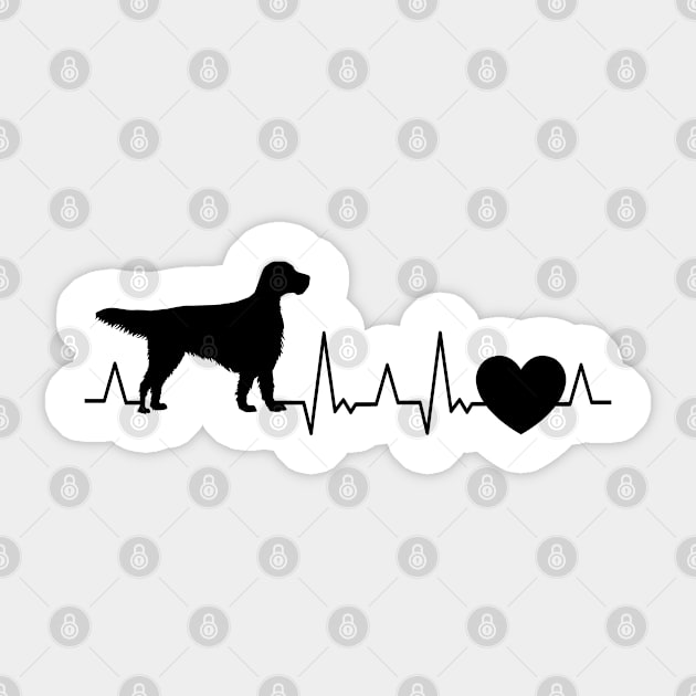 English Setter Heartbeat Sticker by favoriteshirt